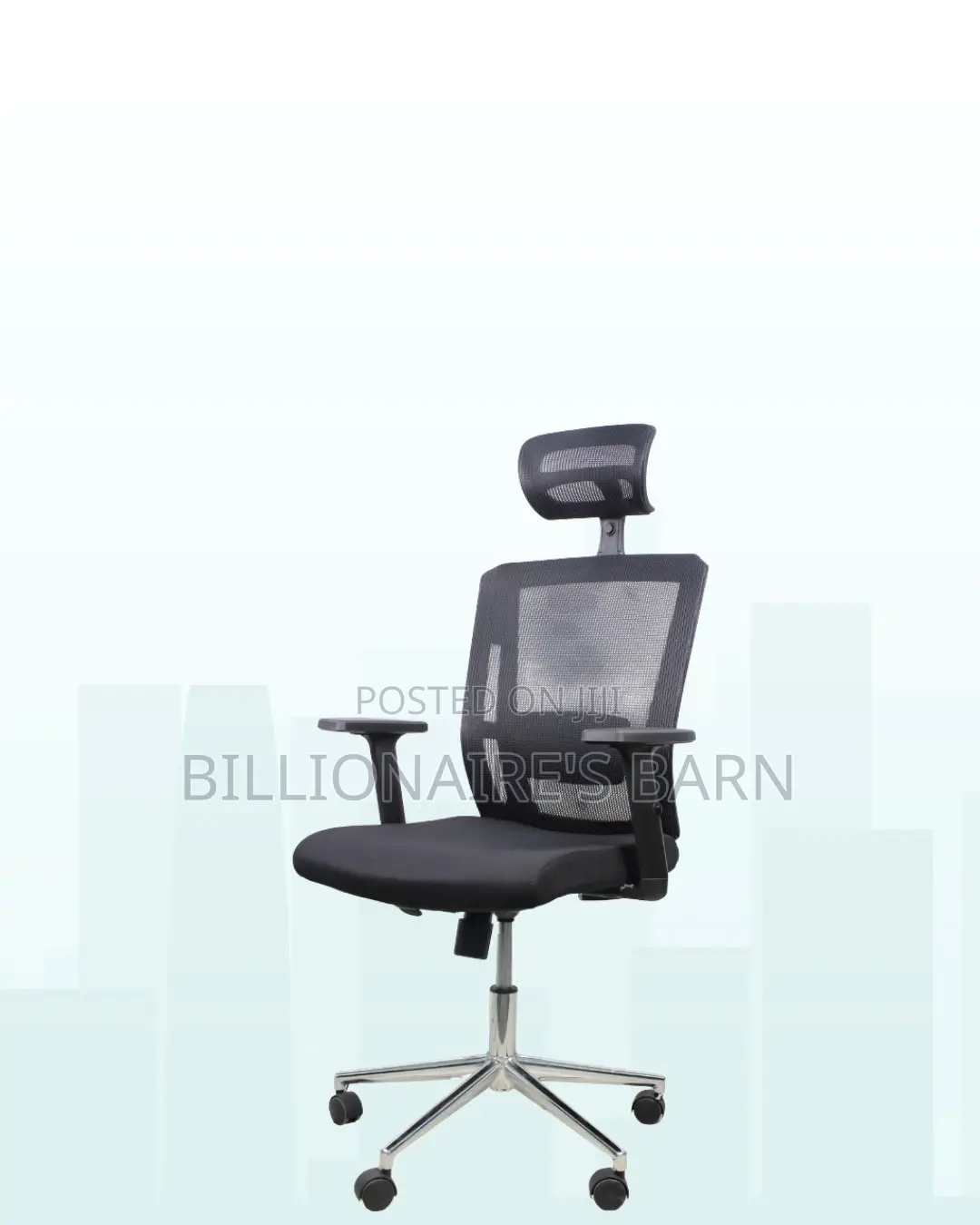 Sleek Mesh Chair With Chrome Base | Ideal for Home Office
