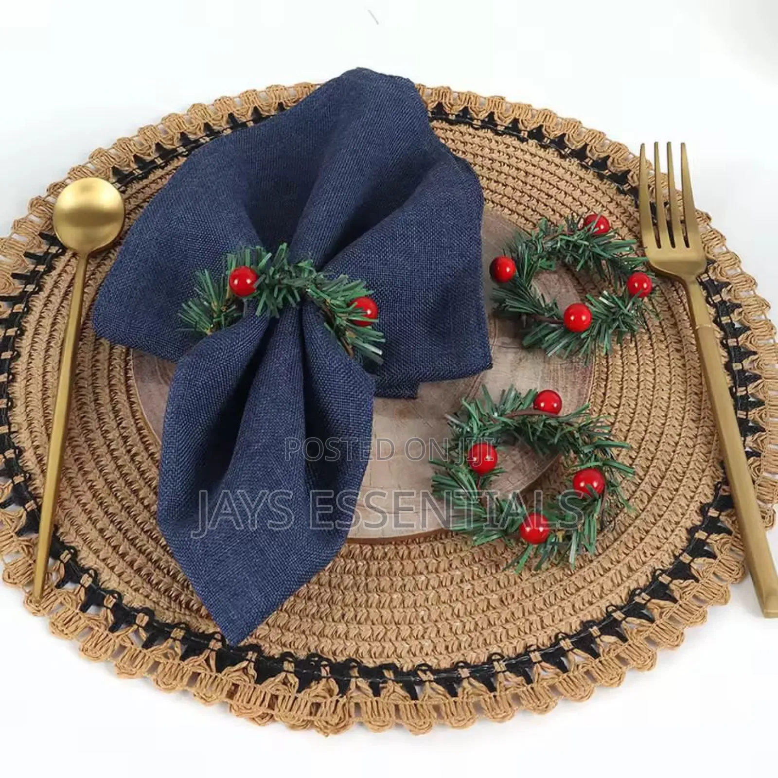 6pc Christmas Napkin Rings