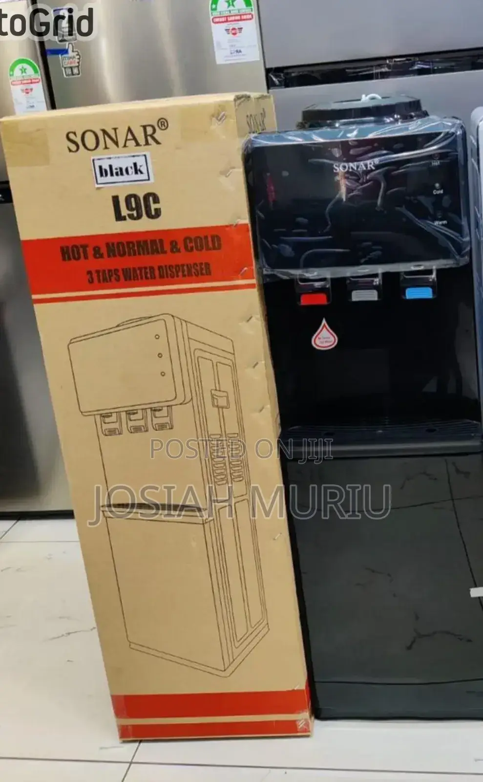 Sonar L9c 3 Tap Water Dispenser (Hot, Normal and Cold)