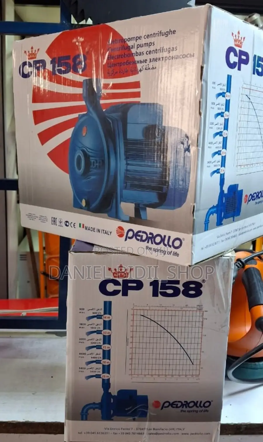 Italy Electric Pedrollo Cp158 1hp
