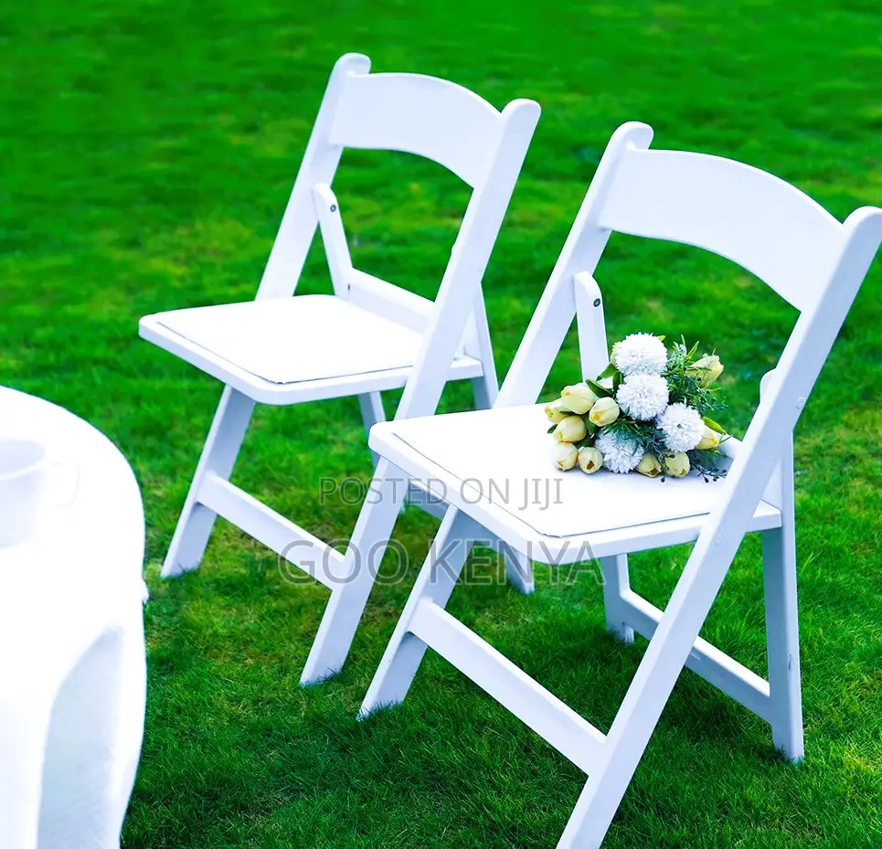 Home Chair; Wedding Furniture – White Resin Folding Garden Chairs