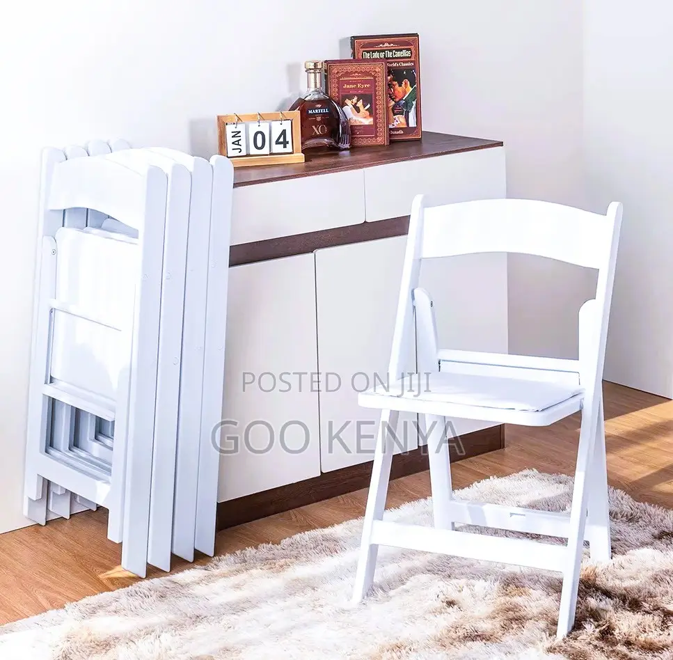 Home Chair; Wedding Furniture – White Resin Folding Garden Chairs