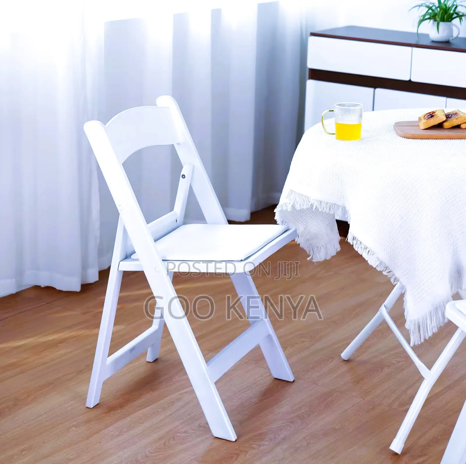 Home Chair; Wedding Furniture – White Resin Folding Garden Chairs