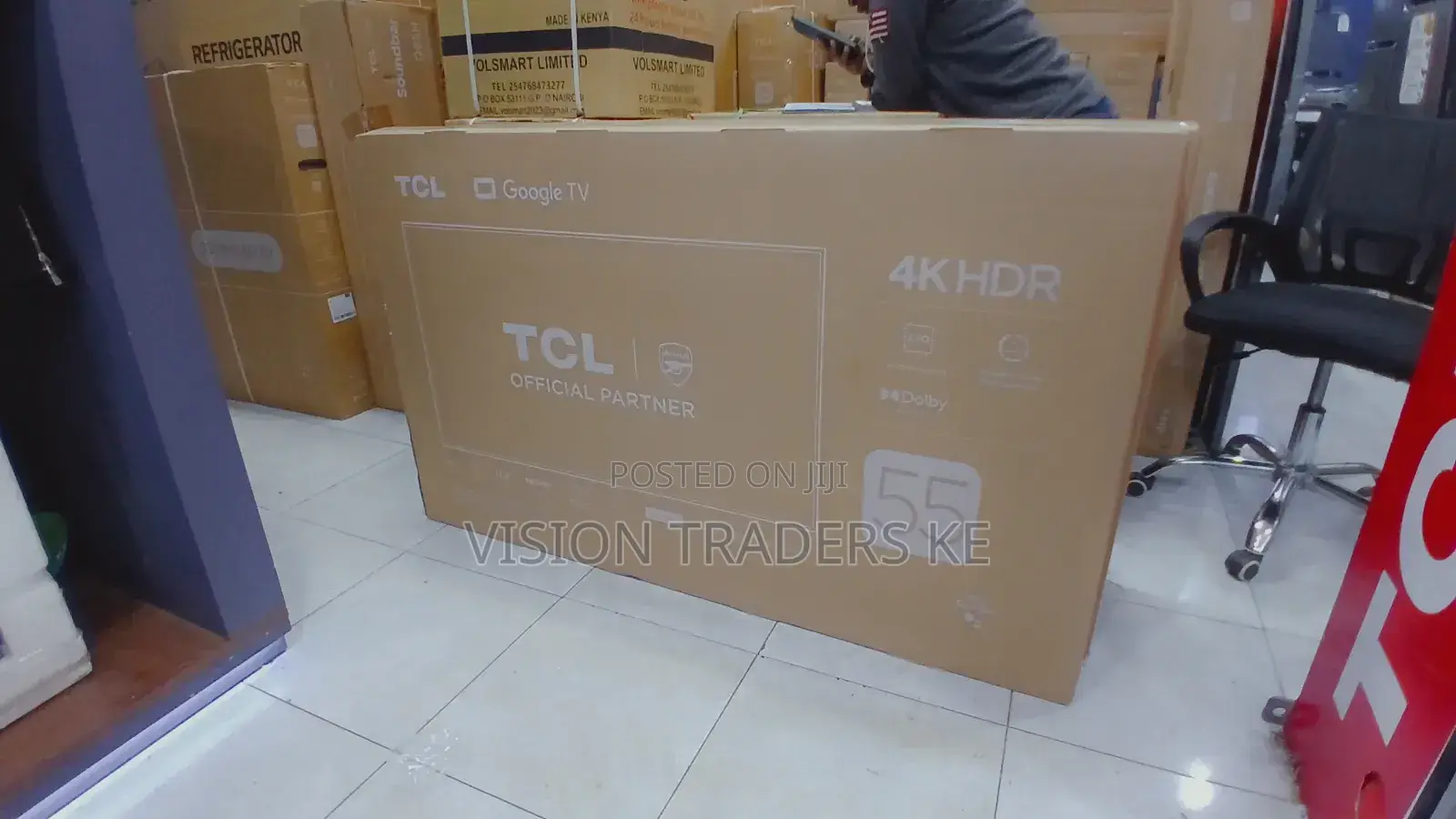 Tcl 55inches 55v6c Google Hdr Frameless Tv With Bluetooth