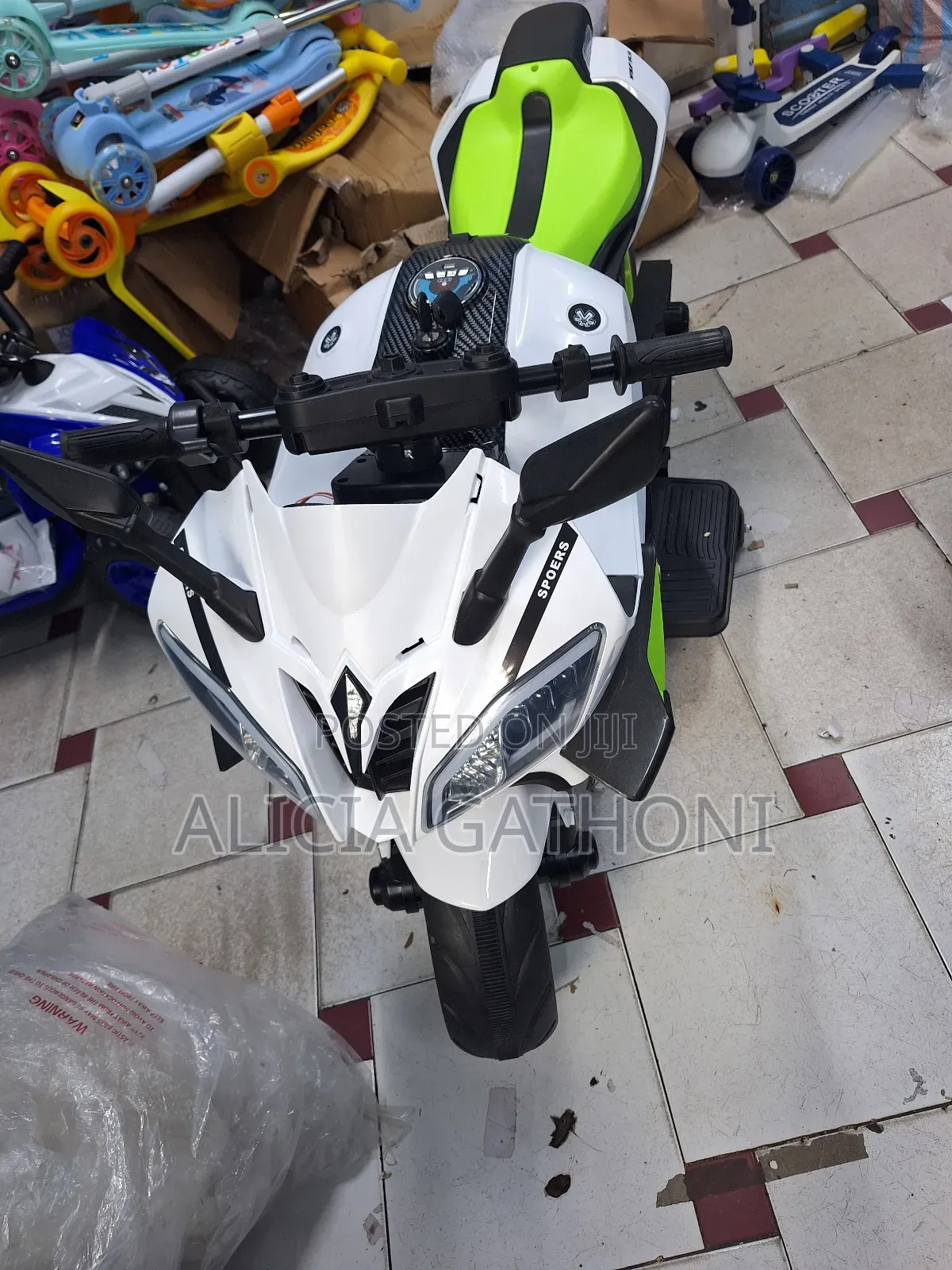 Kids Electric Motorbike Age 3yrs to 1oyrd