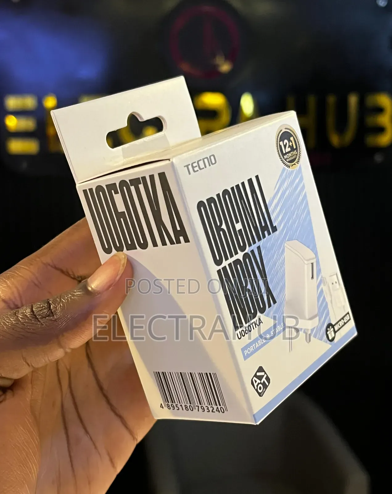 Tecno 10w Micro-Usb Brand New Sealed