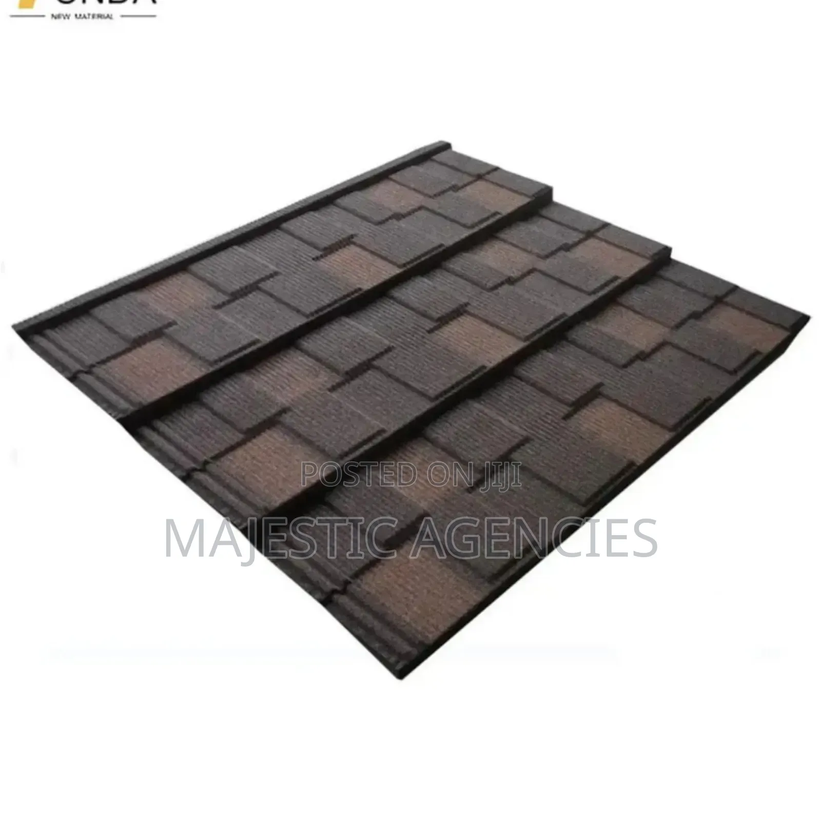 Coffee Brown Patch Stone Coated Roofing Tiles