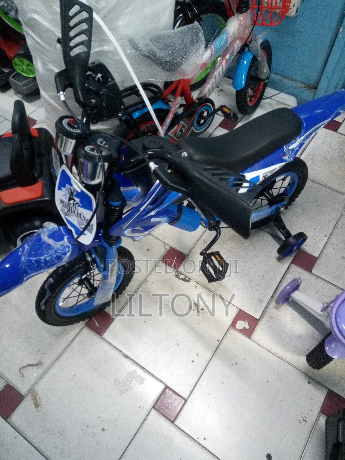 Kids Motorcycle Bicycle Size 12