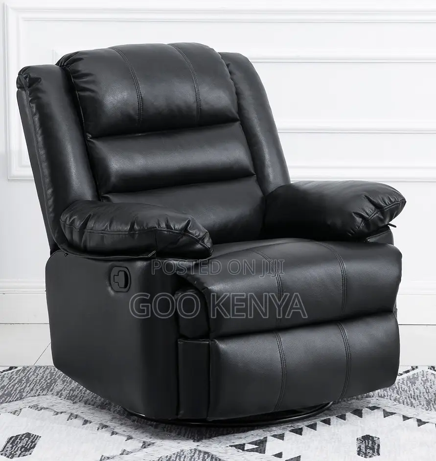 Home Sofa; Modern Single Leather Recliner Sofa for Tv or Home Lounge