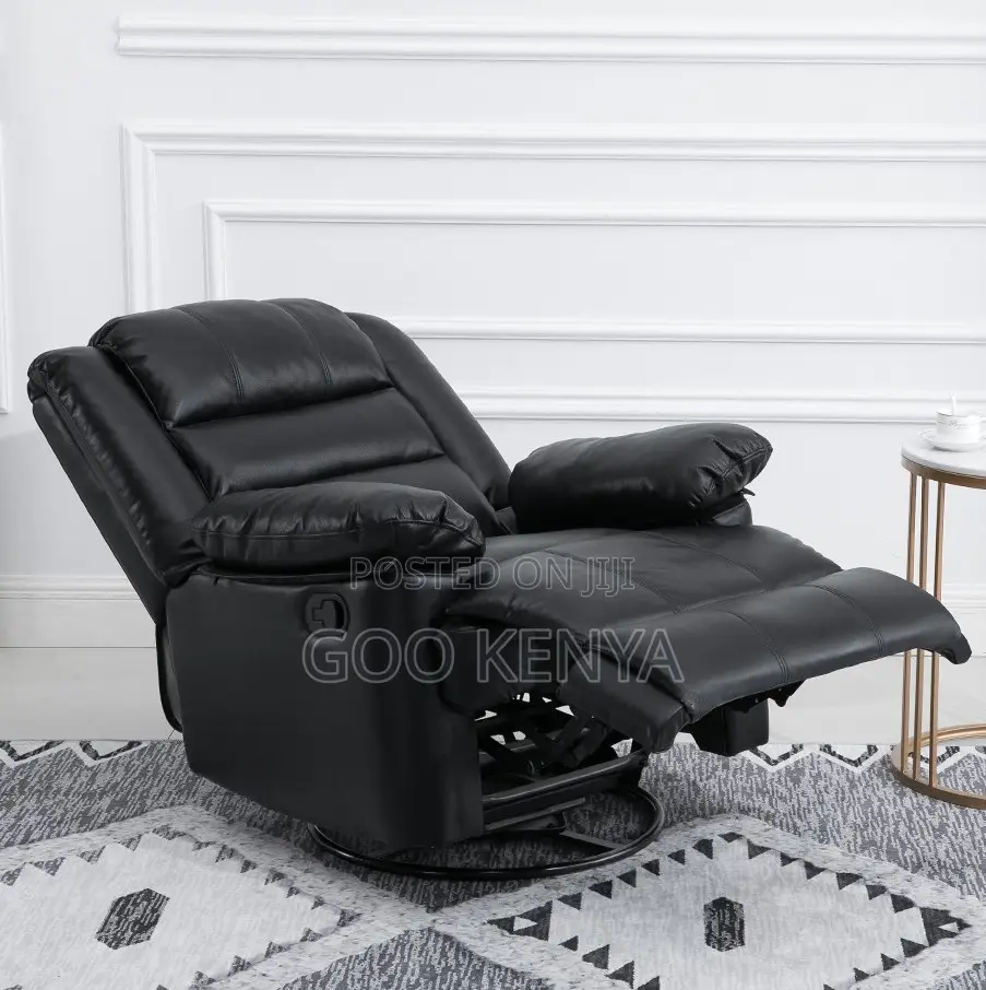 Home Sofa; Modern Single Leather Recliner Sofa for Tv or Home Lounge