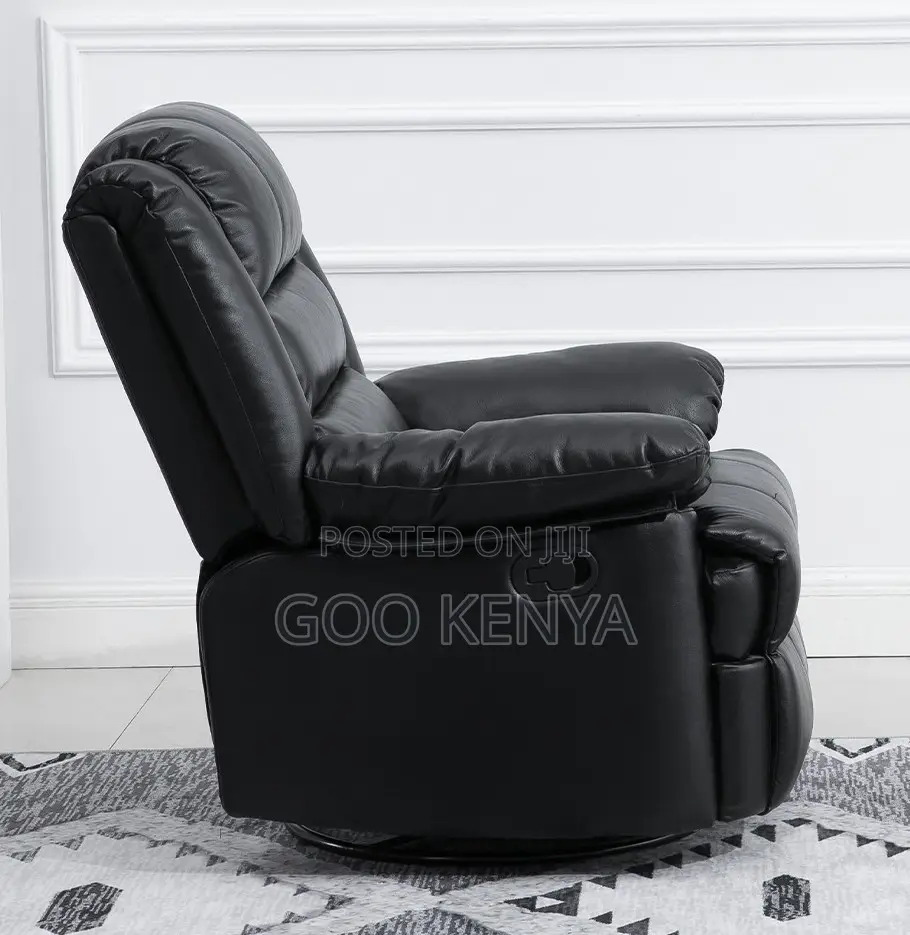 Home Sofa; Modern Single Leather Recliner Sofa for Tv or Home Lounge