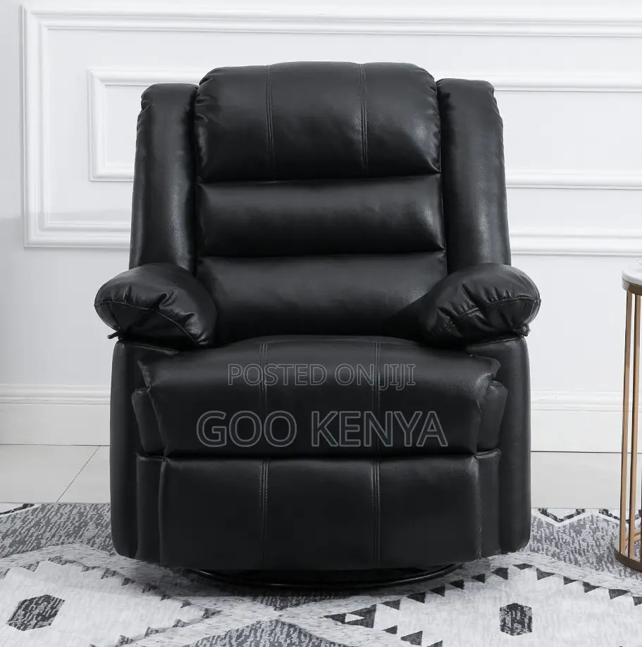Home Sofa; Modern Single Leather Recliner Sofa for Tv or Home Lounge
