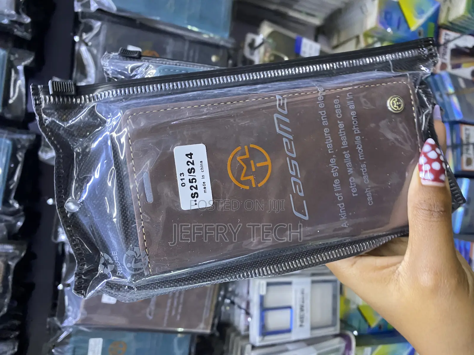 Byfon Samsung Galaxy S25 Flip Wallet Casme Case With Card Slot