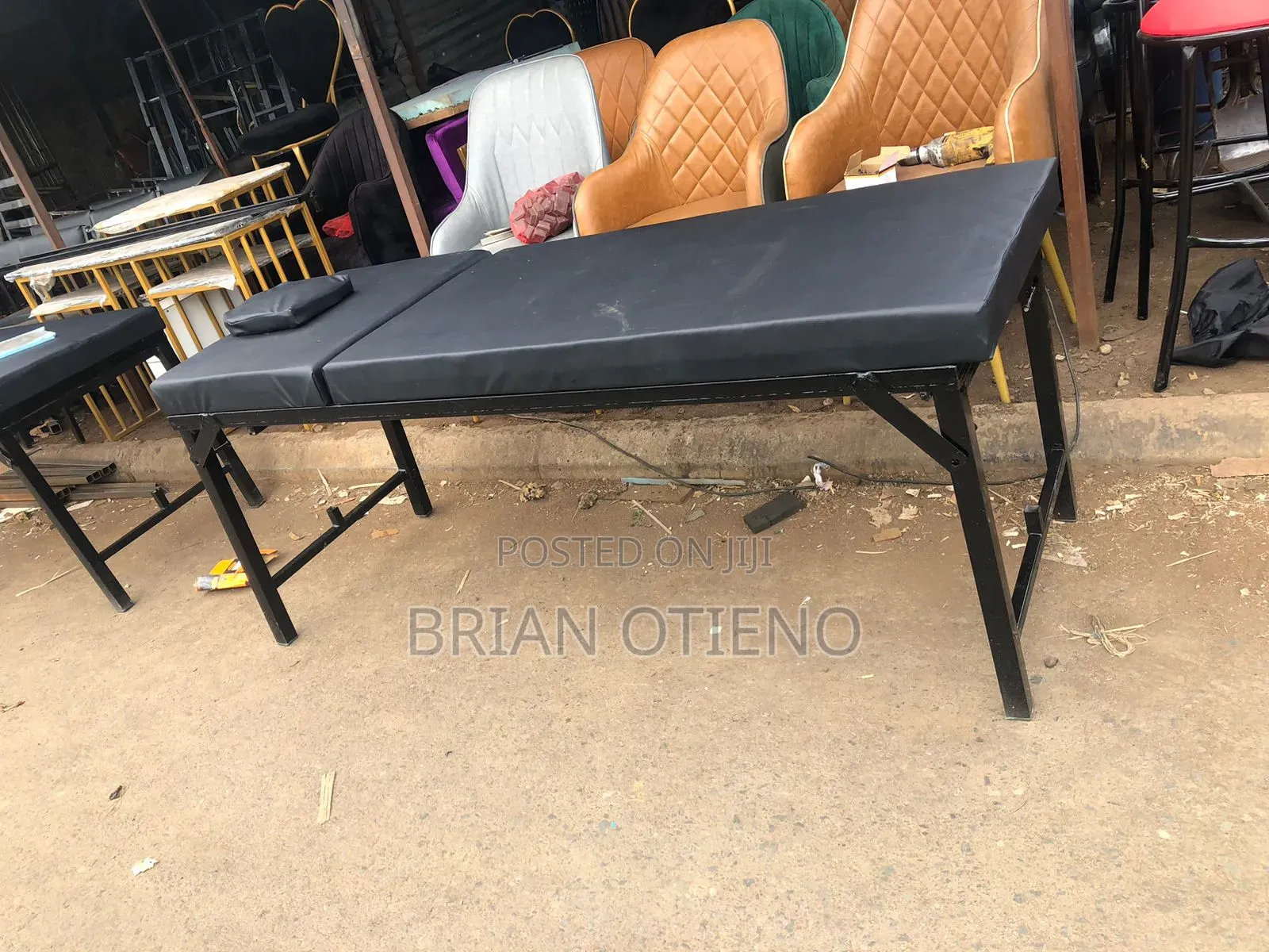 Black Massage Beds