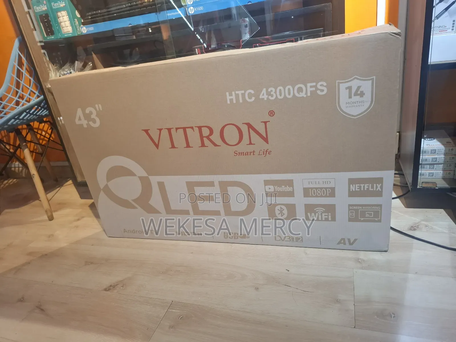Vitron 43 Inch Qled Smart Tv 4300qfs Full Hd 1080p Youtube Netflix