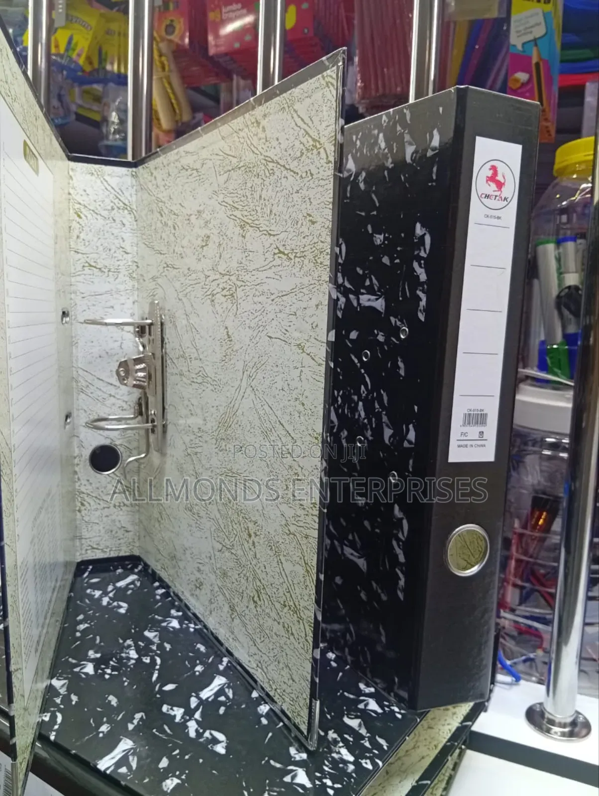 Chetak Narrow Box File Marble 2 Inches- Black