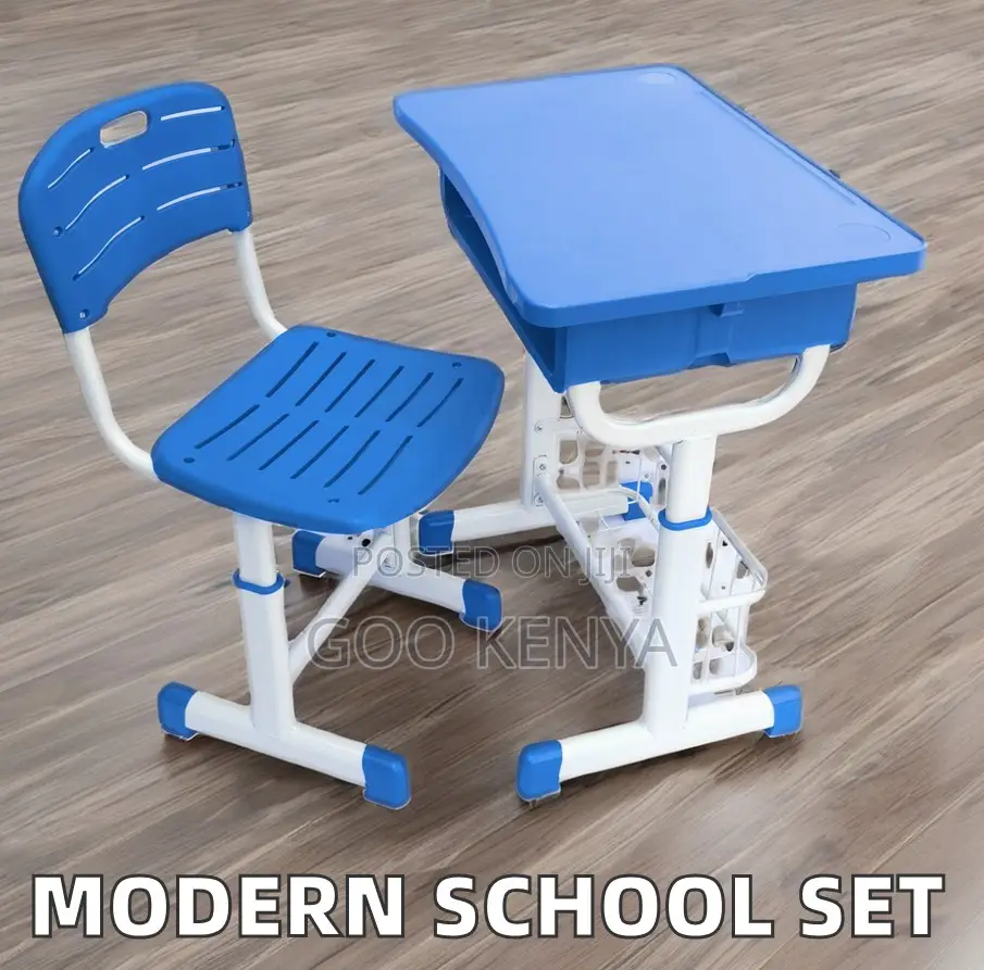 Kid's Desk; Modern Adjustable Student Desk and Chair Set