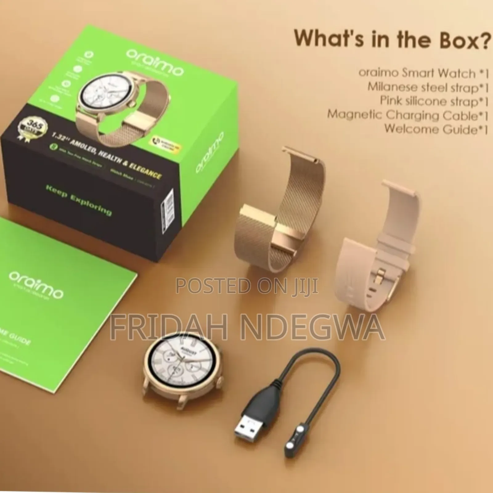 Oraimo Watch Muse Osw-831n 1.32” Amoled Ip68 Smart Watch