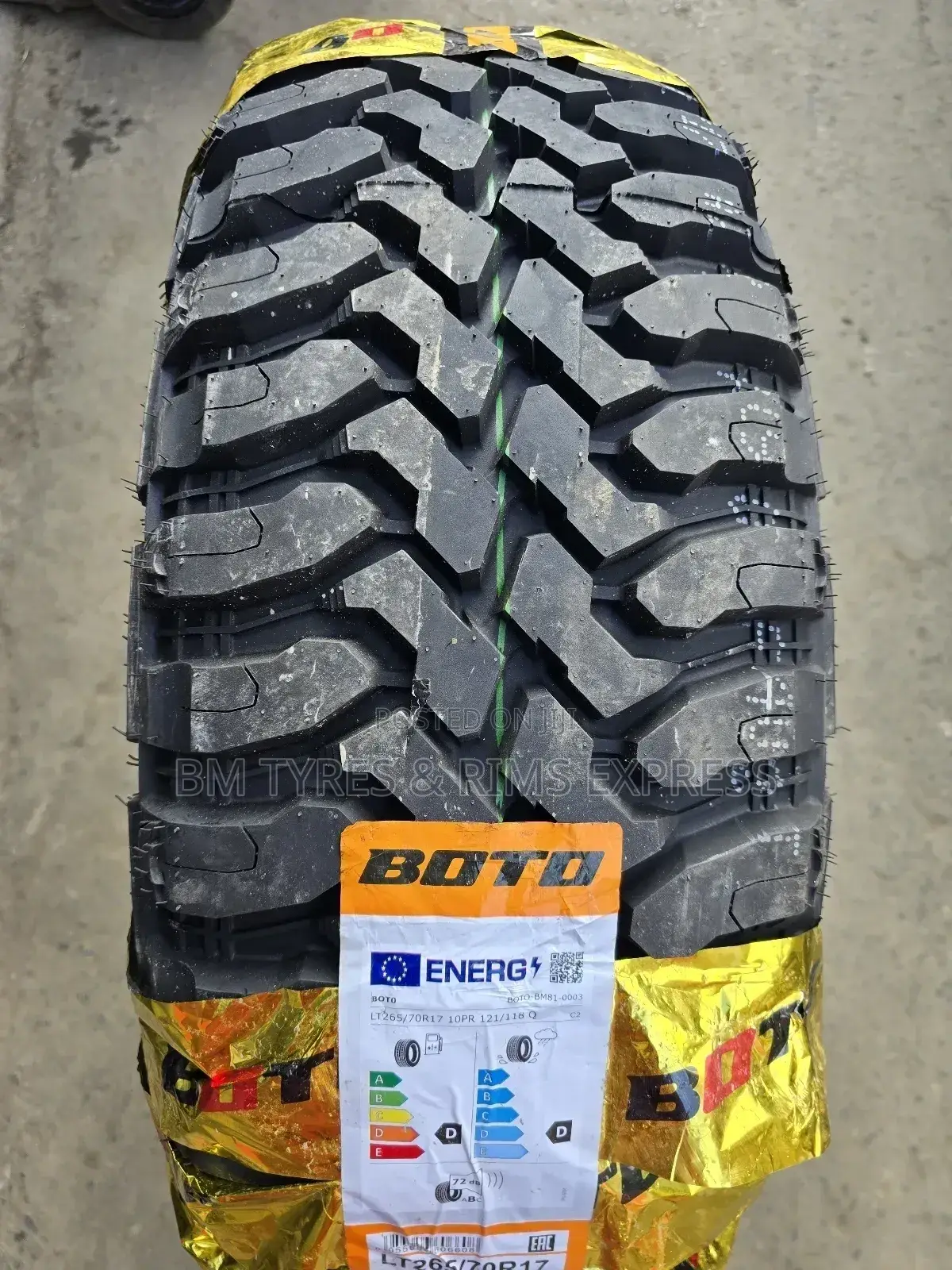 265 /70 R17 Boto (Mud Terrein)