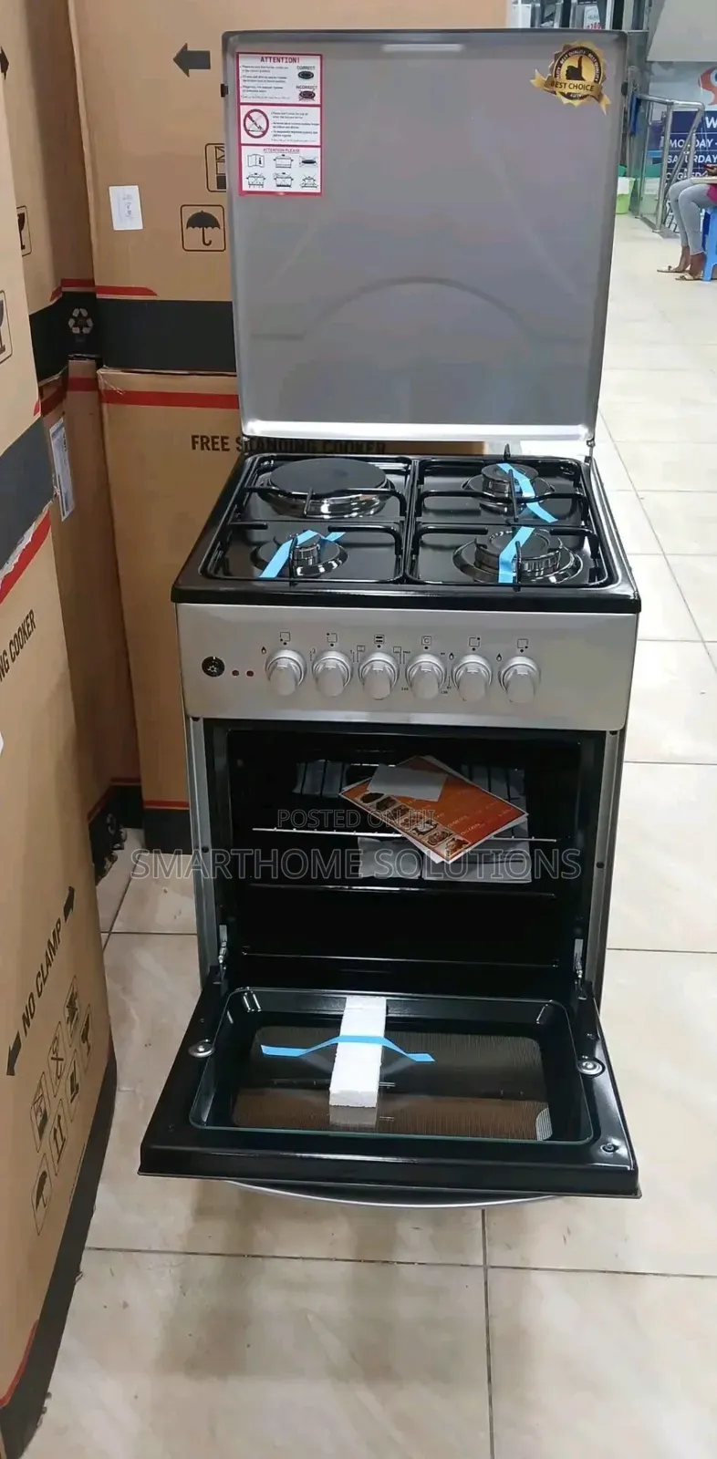 Von Standing Cooker 3g+1e Oven 50cmx50cm