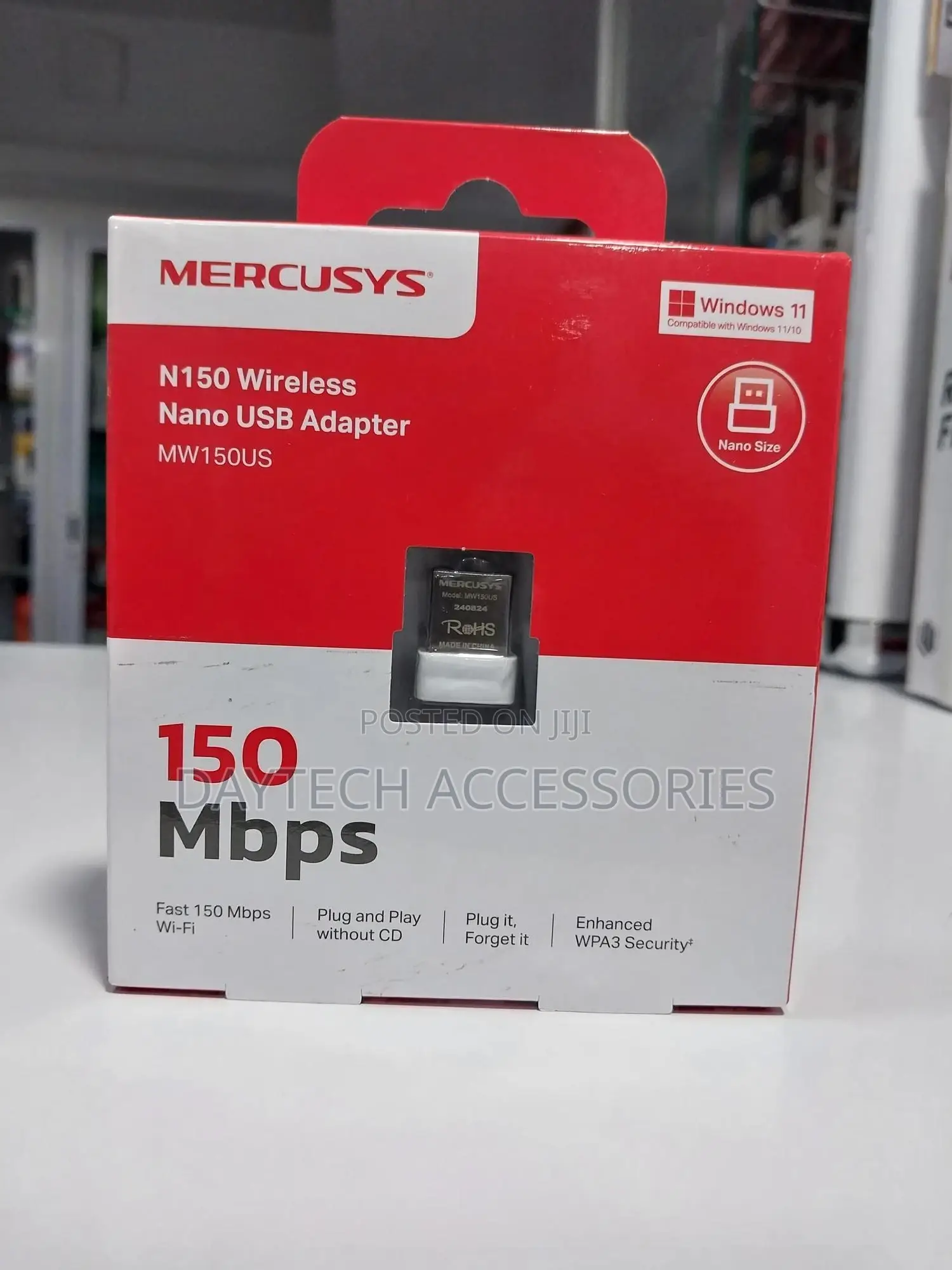 Mercusys Mw150us - Wireless Wifi Nano Usb Adapter 150mbps.