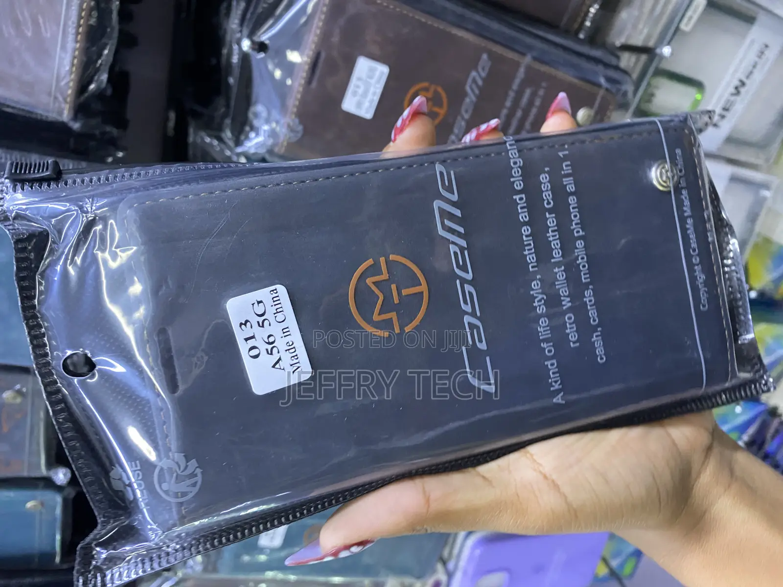 Lokigin Leather Flip Cover for Samsung A56 Caseme With Card Slots