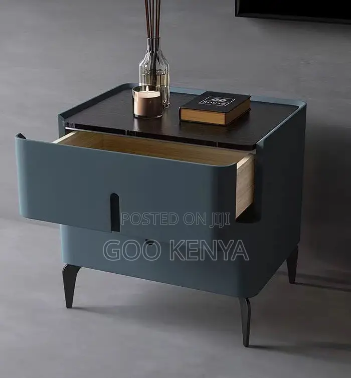 Home Bed; Sleek Modern Bedside Cabinet- Woden Made for Bedrooms