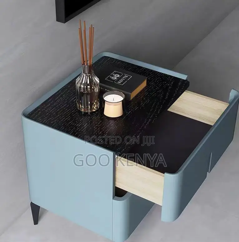Home Bed; Sleek Modern Bedside Cabinet- Woden Made for Bedrooms
