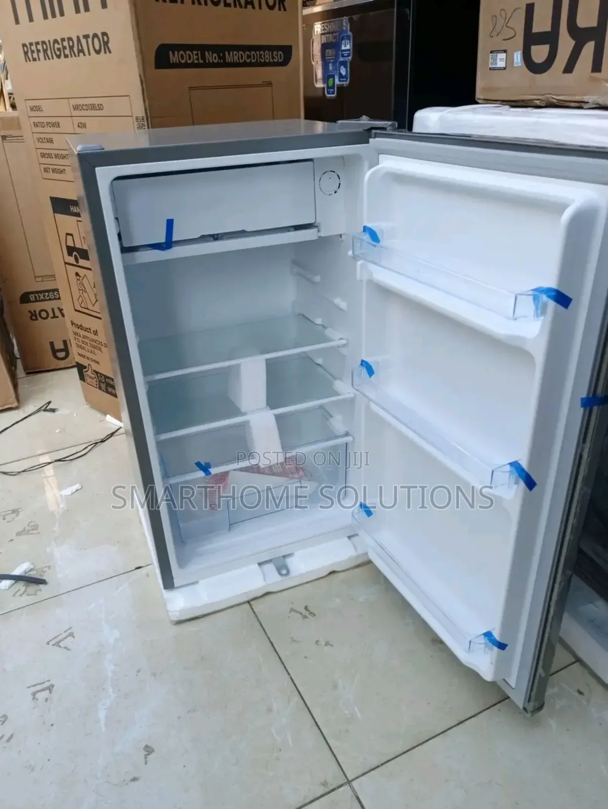 Mika Fridge, 92l, Single Door, Inox Line Brush