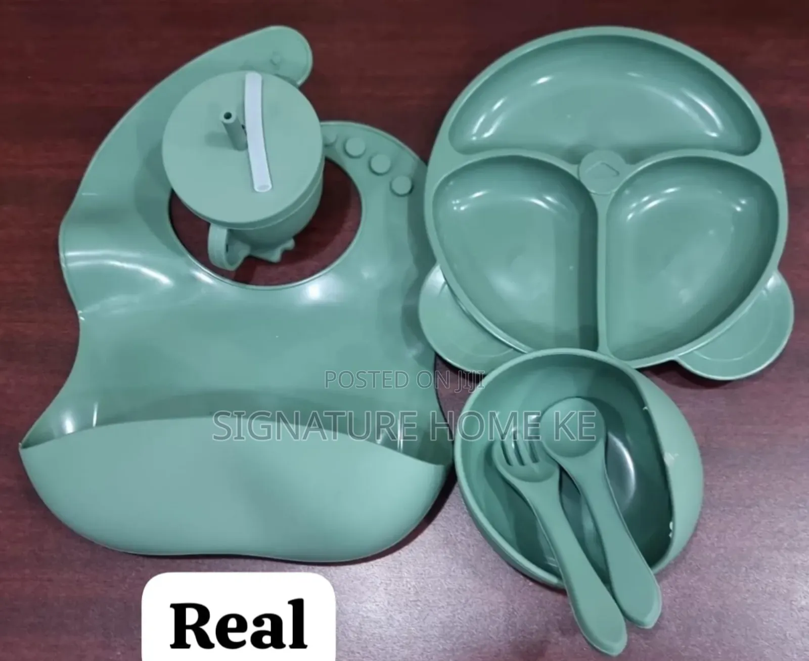 6pcs Silicone Baby Feeding Cutlery Set