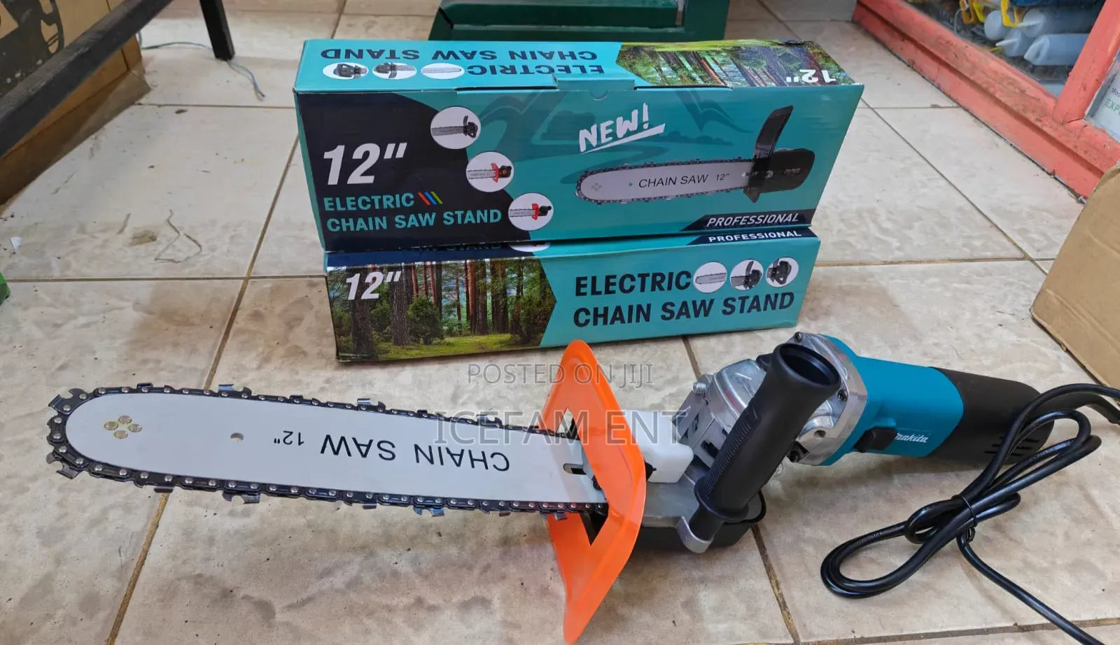 Electric Chainsaw Stand/Convert 4inch Grinder Into 12inch Chainsaw