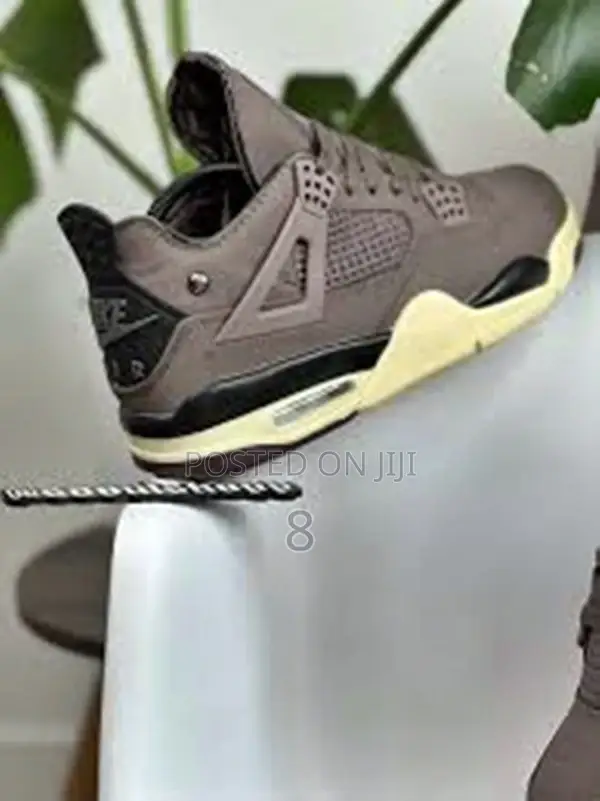Jordan 4 Premium Retro Kicks – White/Grey/Burgundy