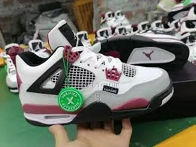 Classic Jordan 4 Men’S Shoes – Sharp Color Combo
