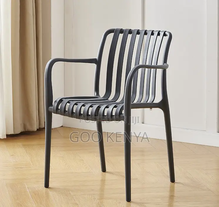 Home Chair;Indoor Outdoor Dining Chair – Stackable Thickened Plastic