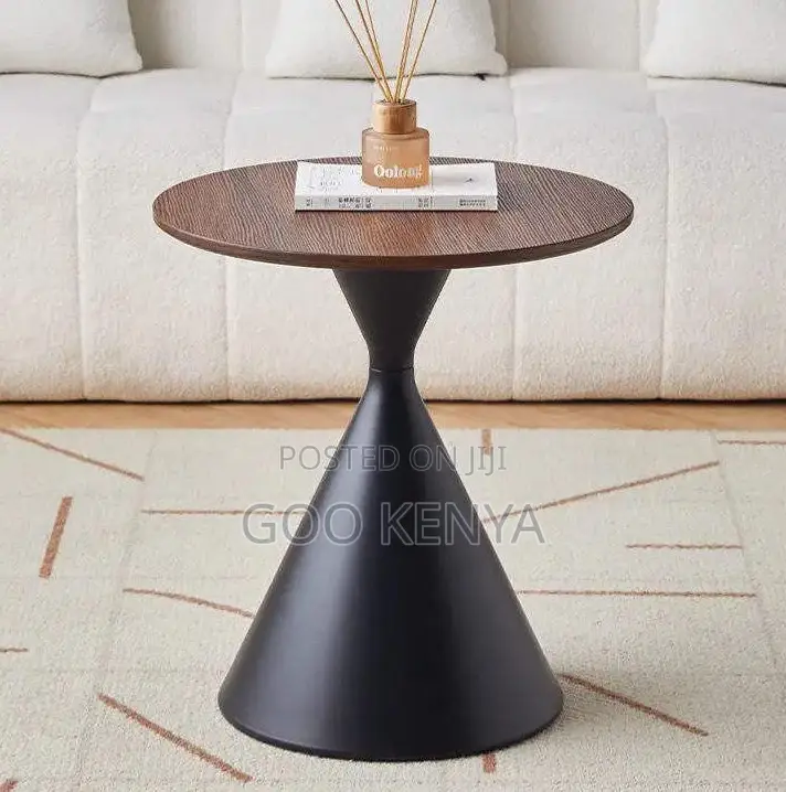 Home Round Coffee Table; Natural Wooden Coffee Tea Table Set