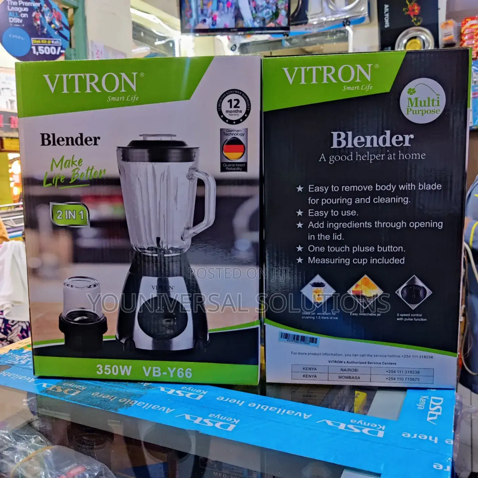 *Vitron Blender With Grinder Vb Y66