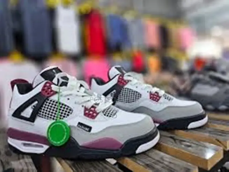 Air Jordan 4 Street Kicks – Bold Burgundy Touch