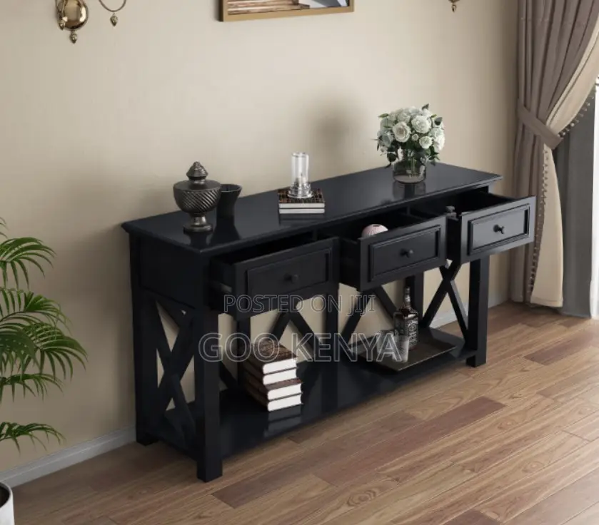 Home Table; Modern Hall Table – Stylish Console for Entryway and Foyer
