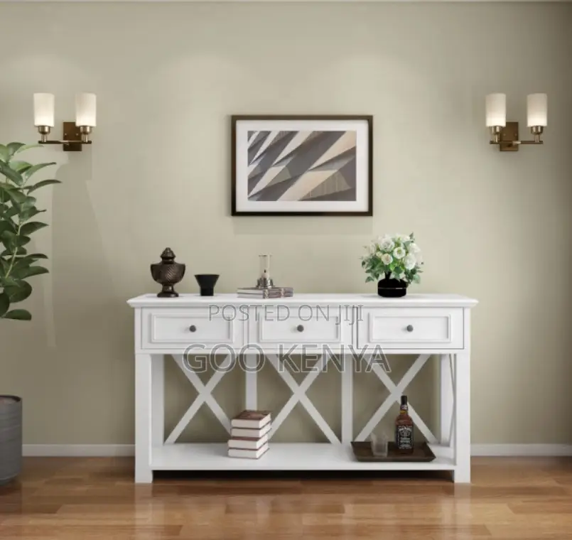 Home Table; Modern Hall Table – Stylish Console for Entryway and Foyer
