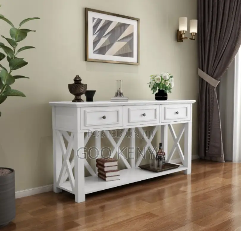 Home Table; Modern Hall Table – Stylish Console for Entryway and Foyer