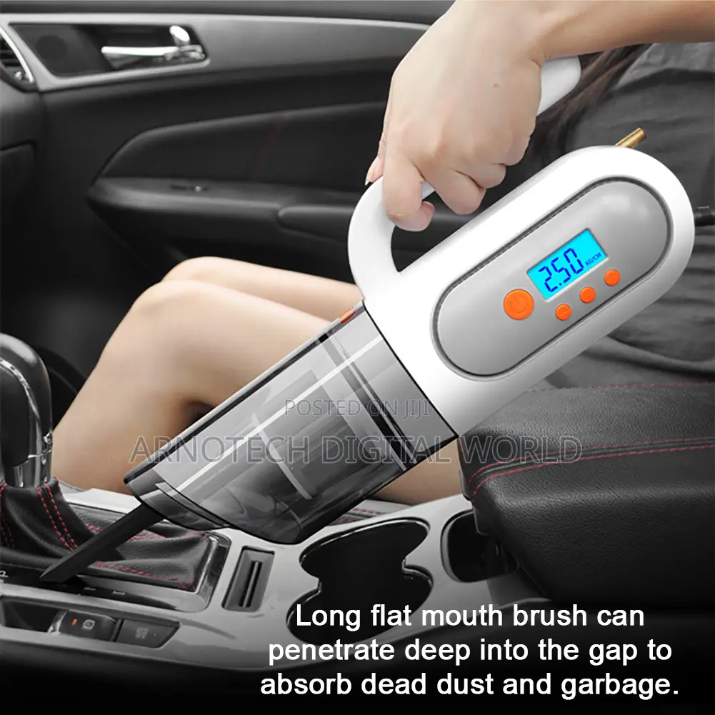 Digital Car Inflator With Vacuum Cleaner