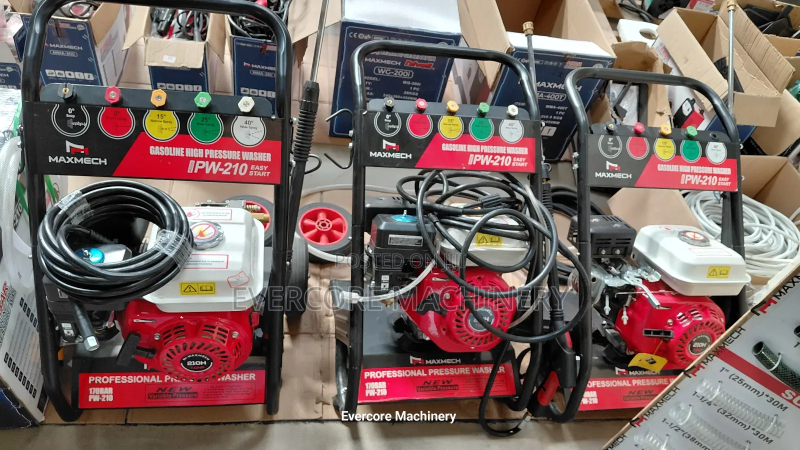 Heavy Duty Gasoline Highpressure Washer Machines.
