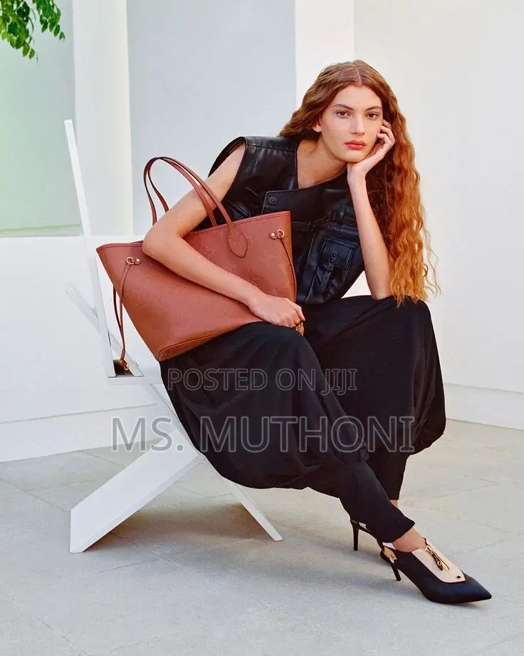 Embossed Louis Vuitton Neverfull Mm Tote Bag