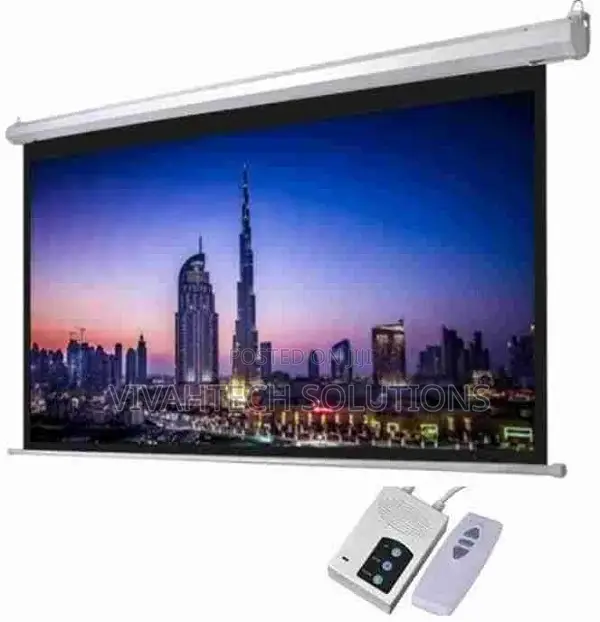 Electric Projector Screen 200cm X 200cm (80"X80" Inches)