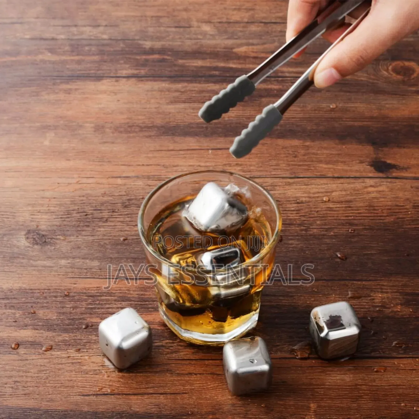 5pc Whiskey Stones Set (Metallic Ice Cubes)