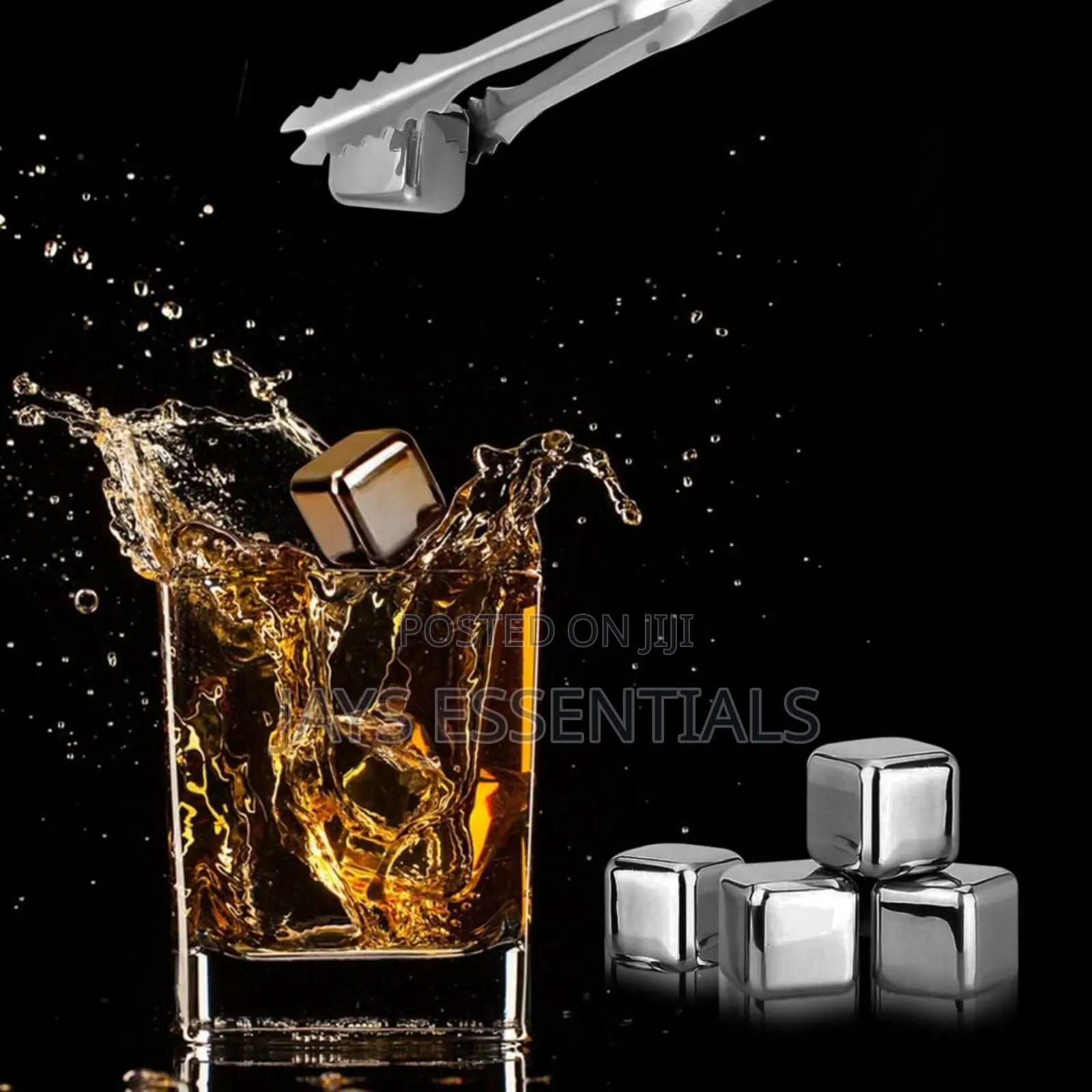 5pc Whiskey Stones Set (Metallic Ice Cubes)
