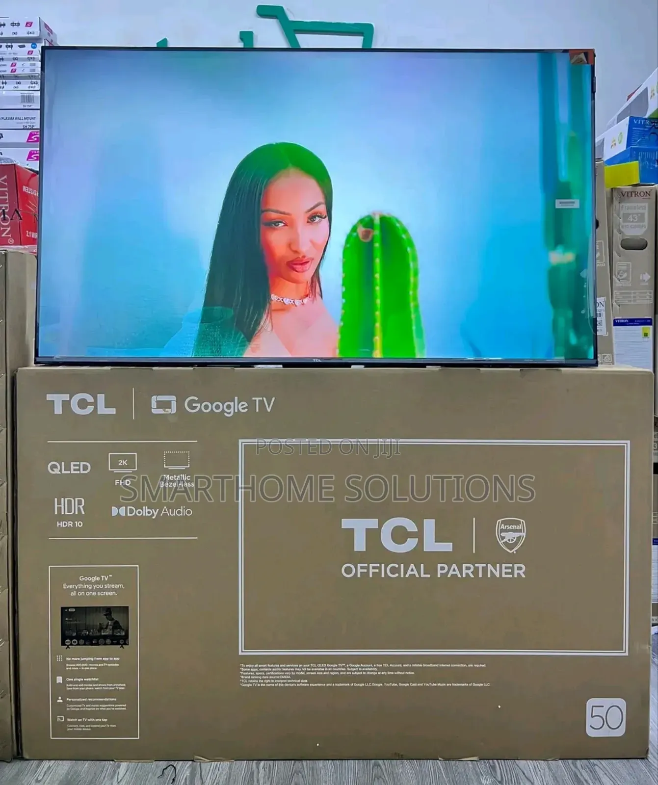 Tcl 50inch Qled, Tcl 50inches Smart Qled Frameless Tv