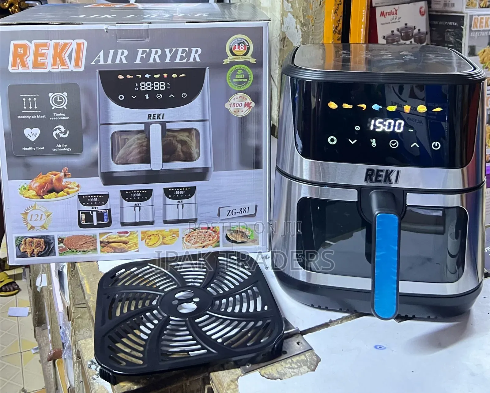 12ltrs Reki Air Fryer! 
>>Healthy Air Blast