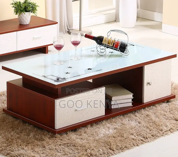 Home Coffee Table; Sofa Marble Table With Storage for Living Room