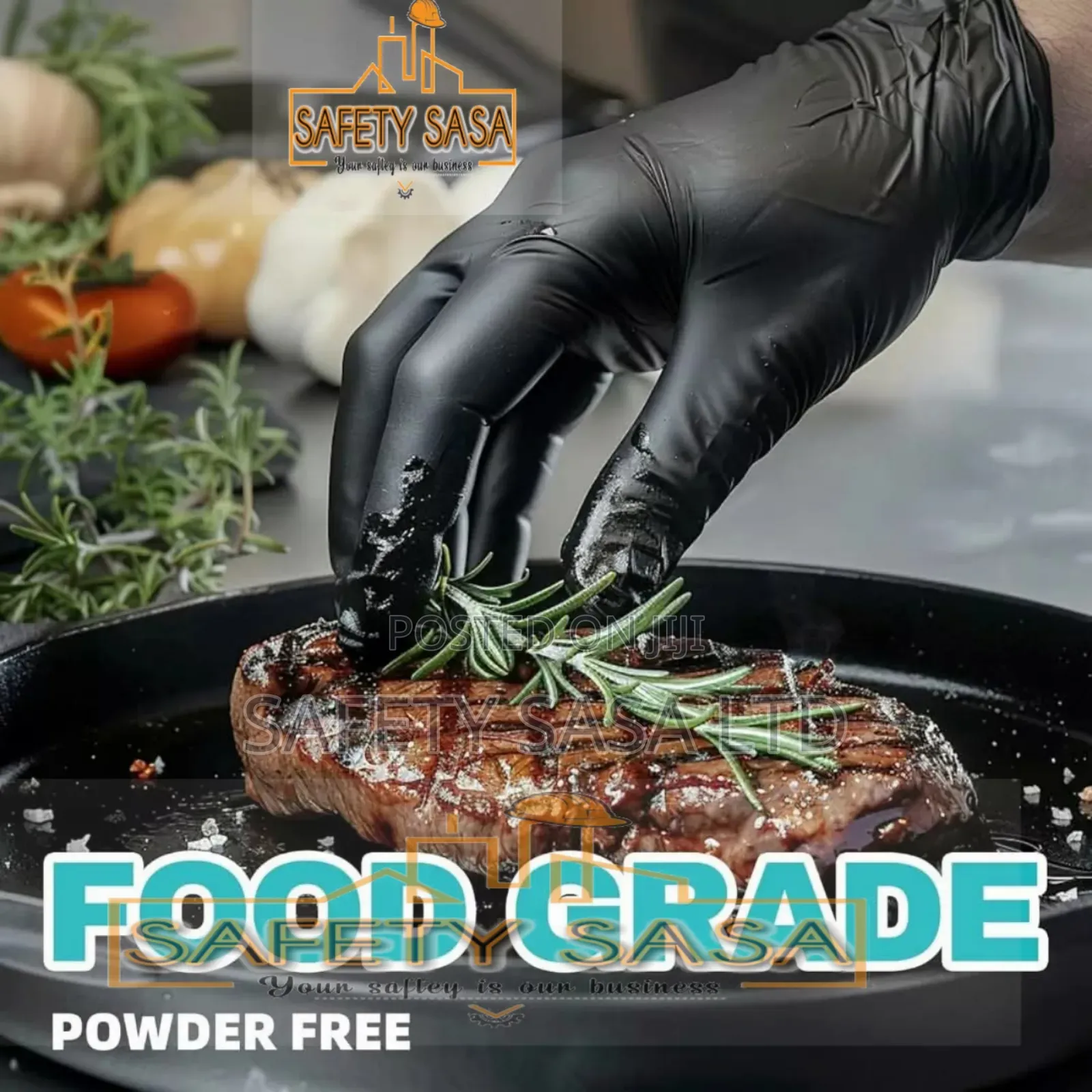 Black Nitrile Gloves
